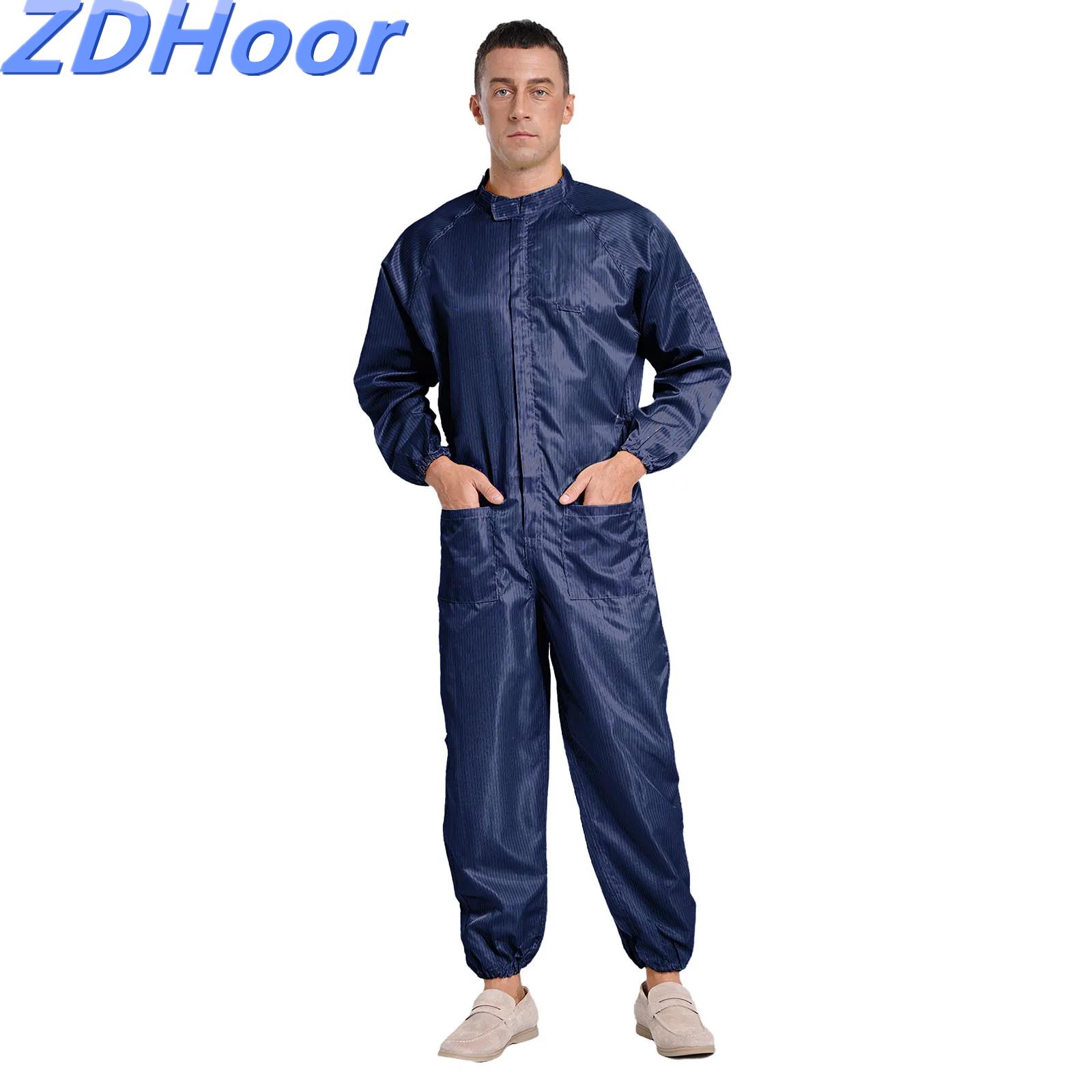 Woodworking Overalls - Mens Dustproof Jumpsuit Anti-static Coveralls Stand