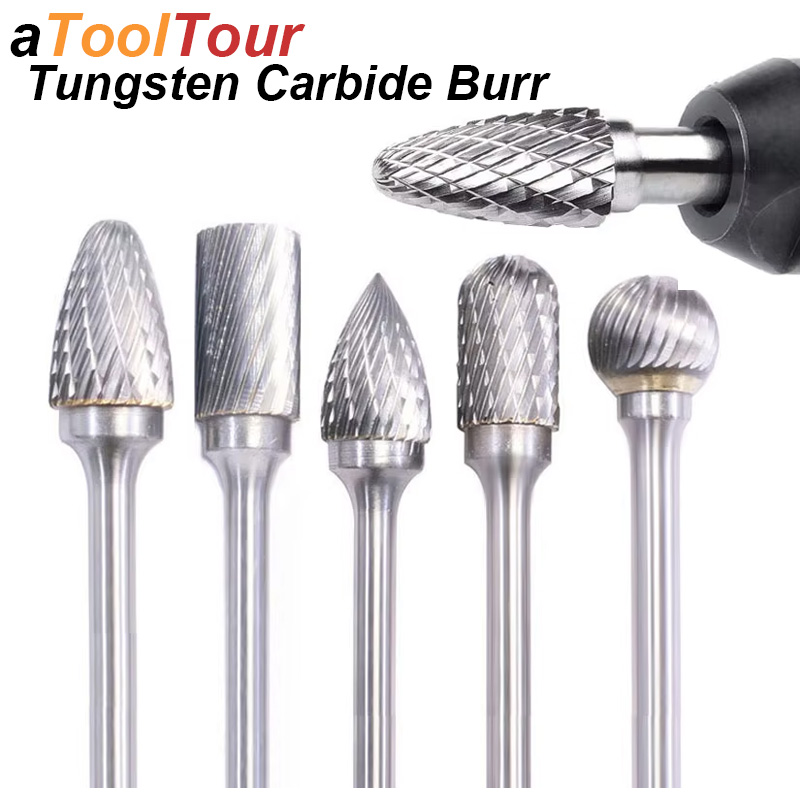 Woodworking Rasps And Files - Tungsten Carbide Burrs Set 1/4inch 6mm
