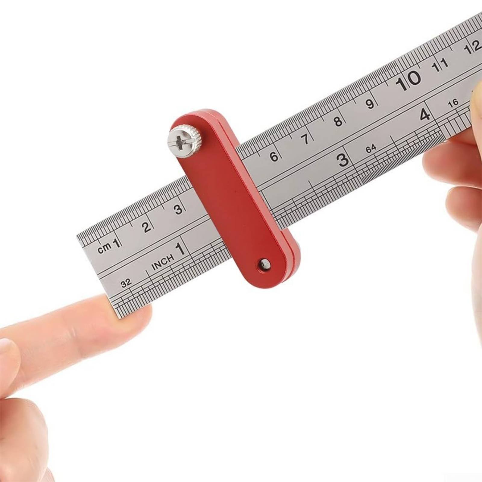 Woodworking Marking Gauge - Woodworker's Ruler Stopper Adjustable Ruler Positioning