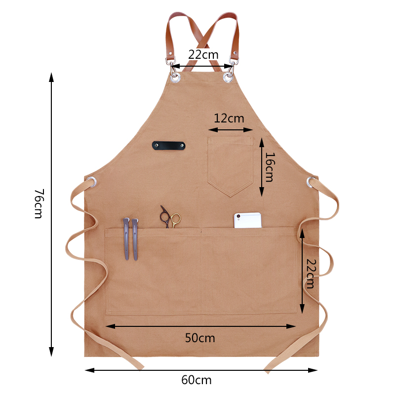 Woodworking Overalls - Durable Thickened Canvas Apron Waterproof with