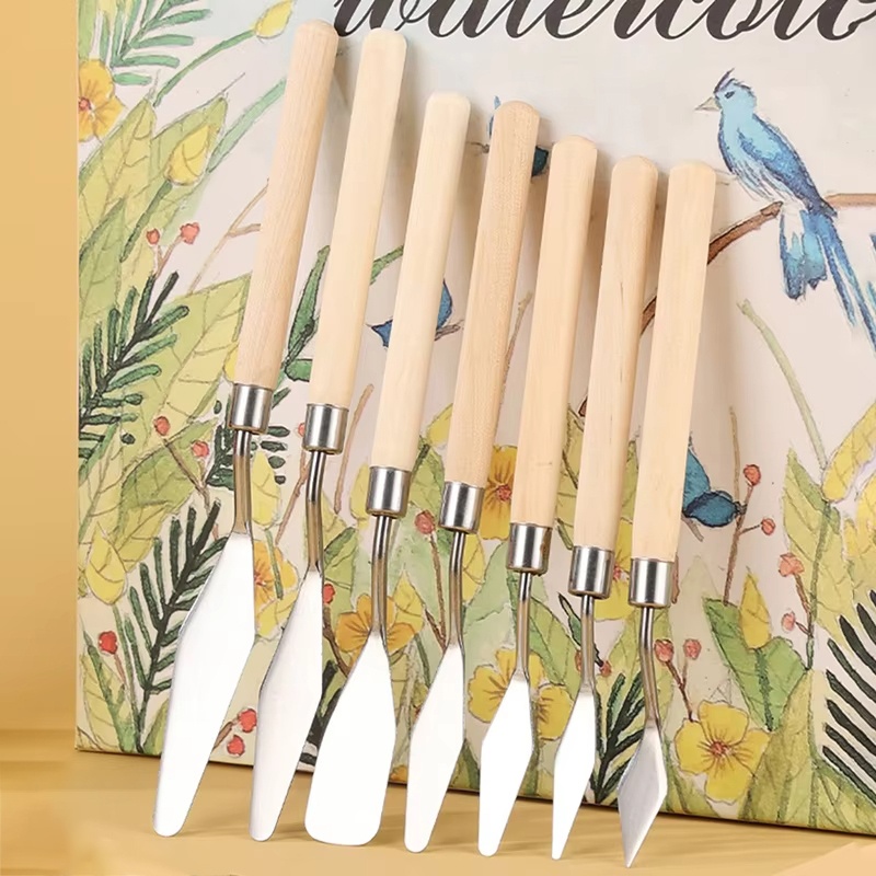 Drawknife Blade - 7Pcs/Set Stainless Steel Oil Painting Knife