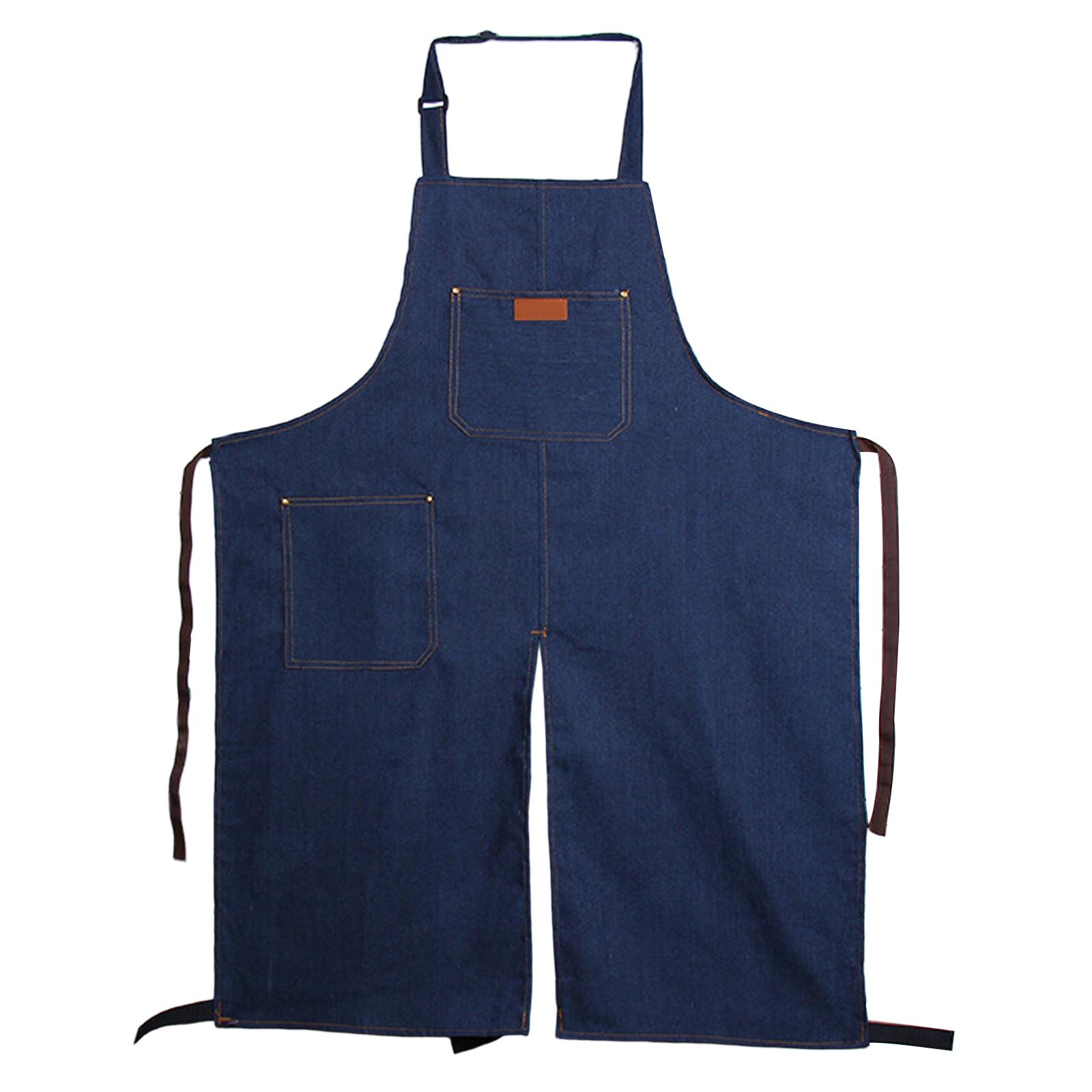Woodworking Overalls - Adjustable Split Leg Pottery Apron with