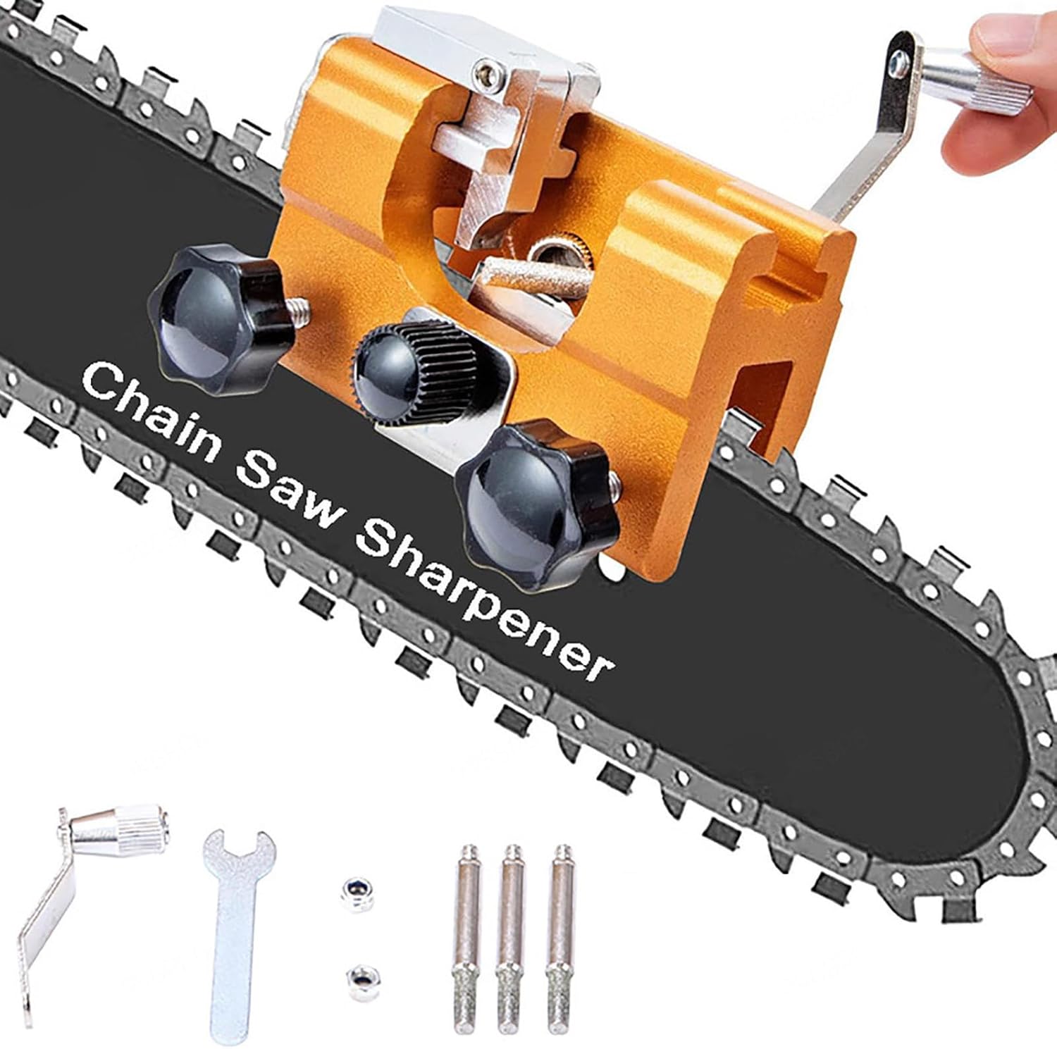 Woodworking Manufacturing - Portable Manual Chain Saw Blade Sharpener