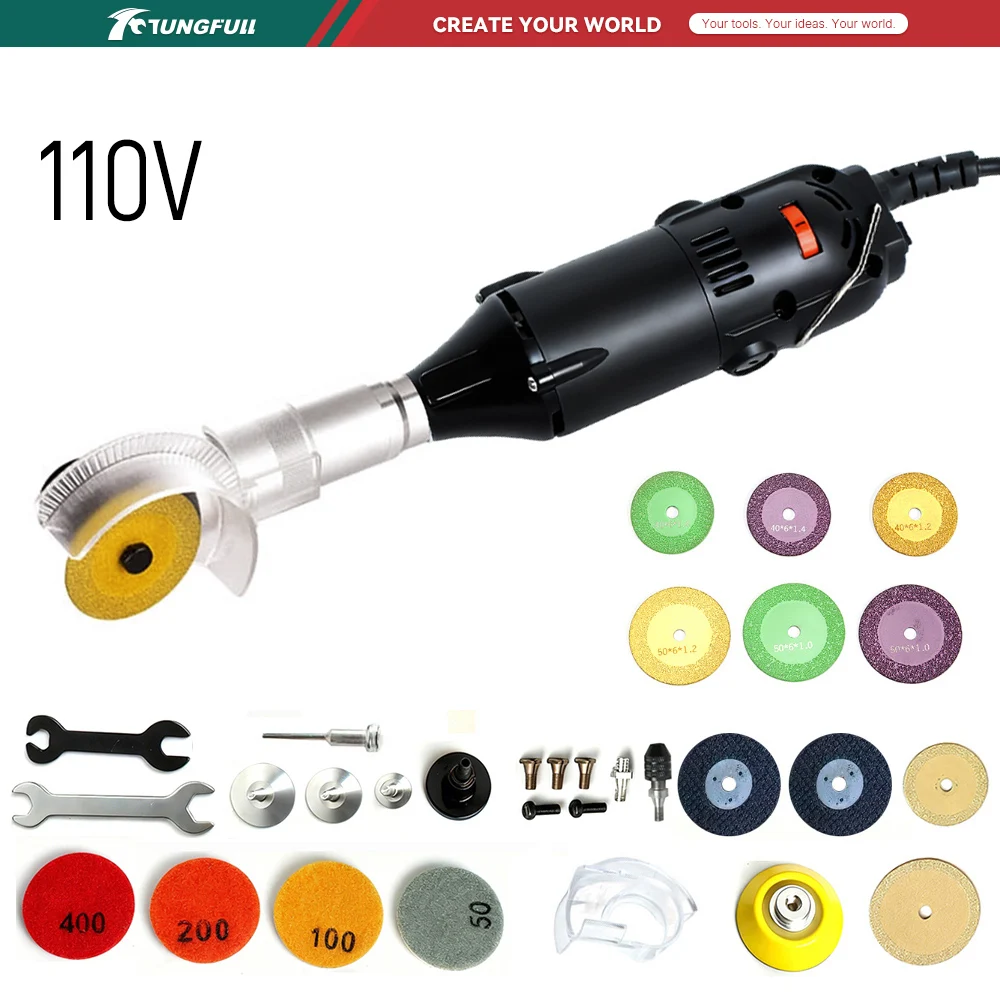 Woodworking Jobs - TUNGFULL 110V Mini Angle Grinder Electric