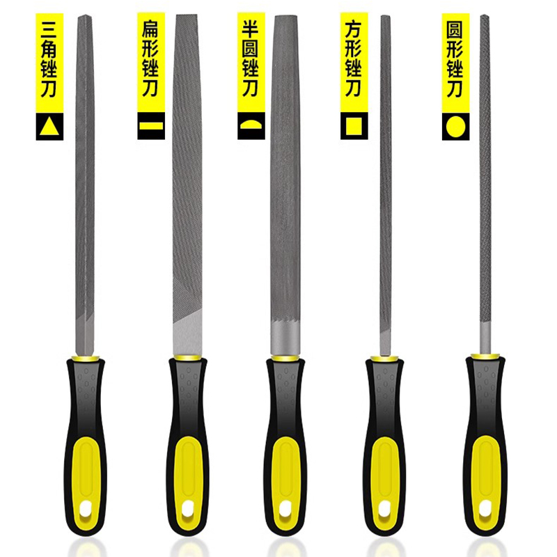 Woodworking Rasps And Files - Industrial Steel Files Set Flat/Round/Half Round/Triangle/Square