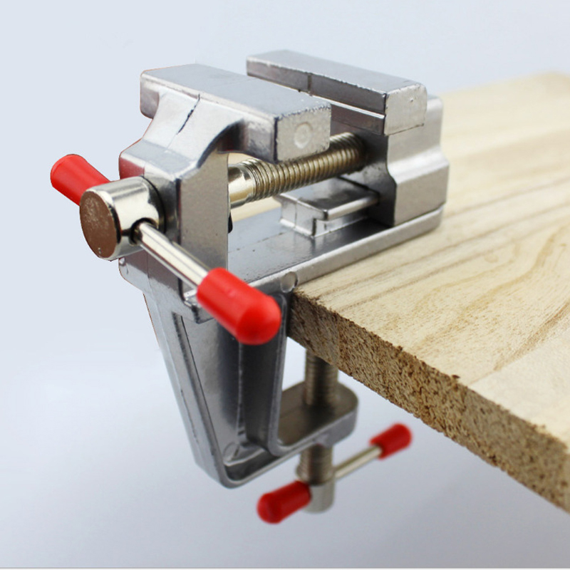 Woodworking Bench Vise - Mini Bench Vise Muliti-Funcational 3.5&quot Aluminum