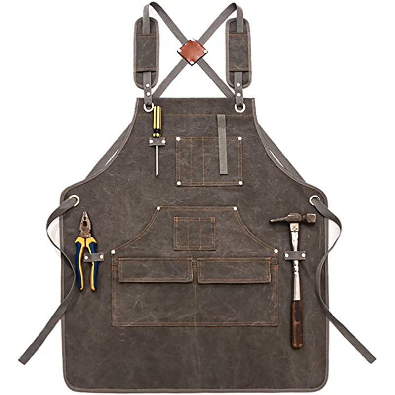 Woodworking Overalls - Simple Thickened Canvas Apron Custom Logo