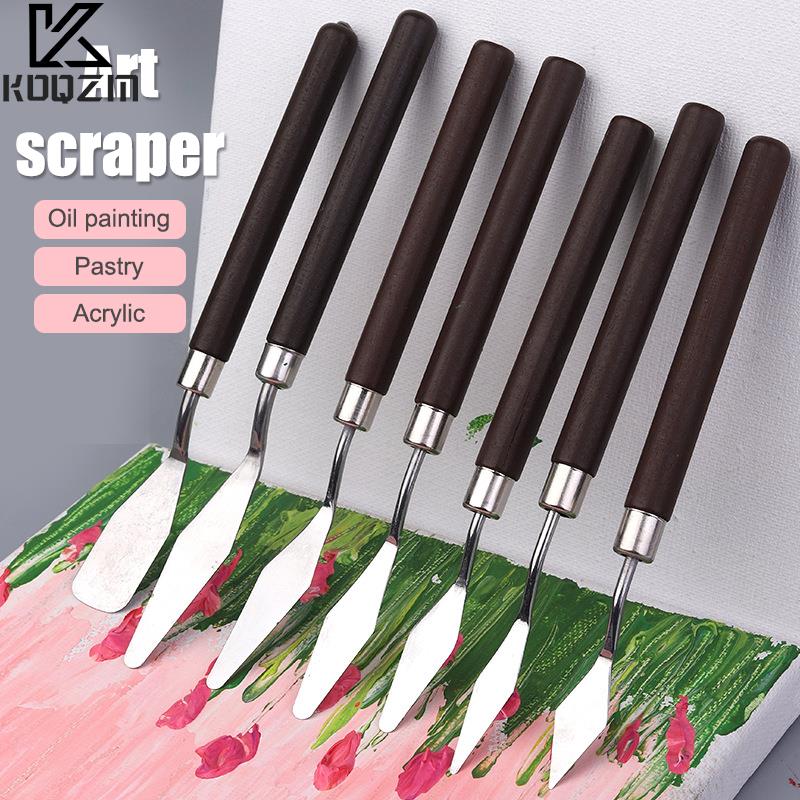 Drawknife Blade - 1-7Pcs Stainless Steel Spatula Kit Palette