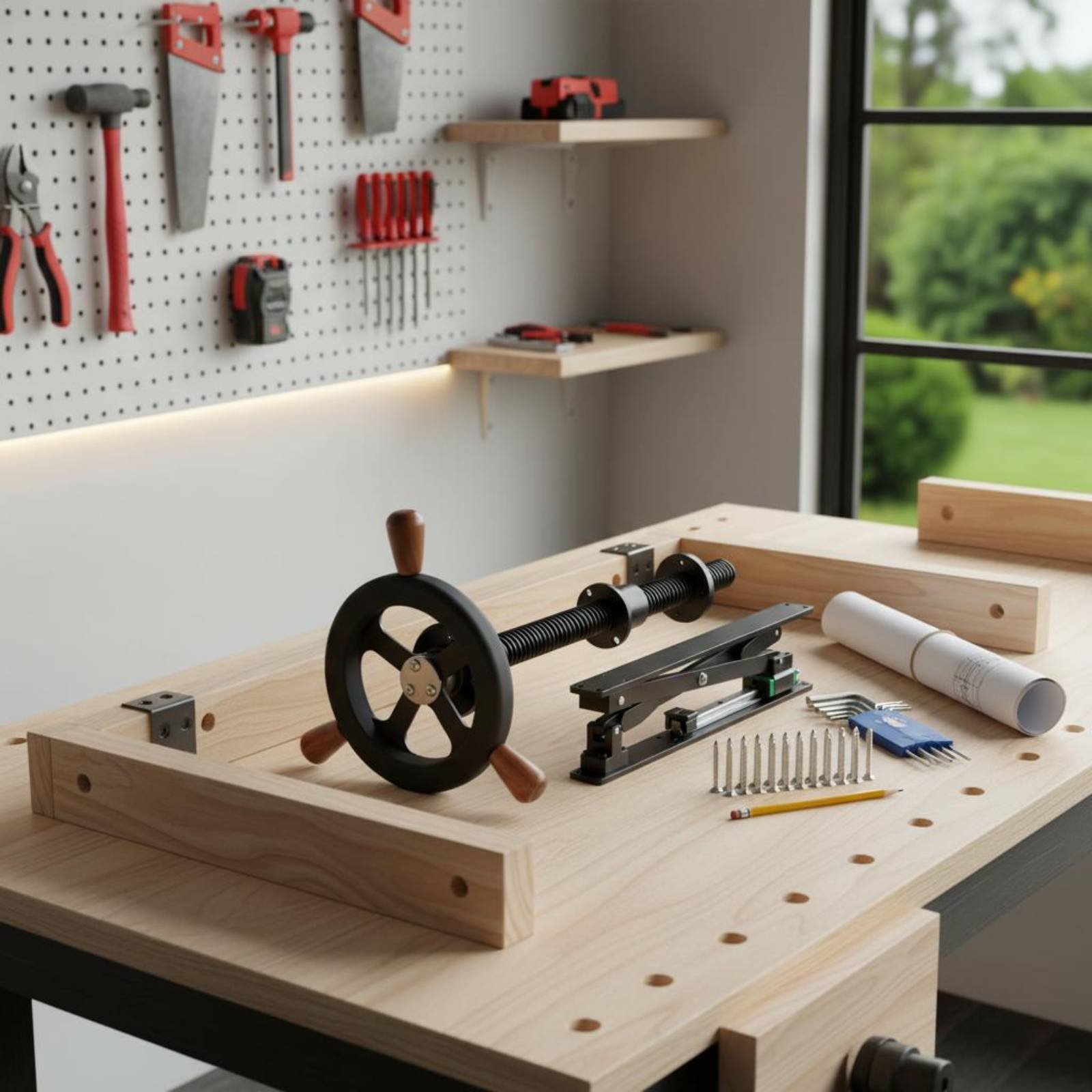 Workbench Leg Clamp European D - Woodworking Workshop Design review and price