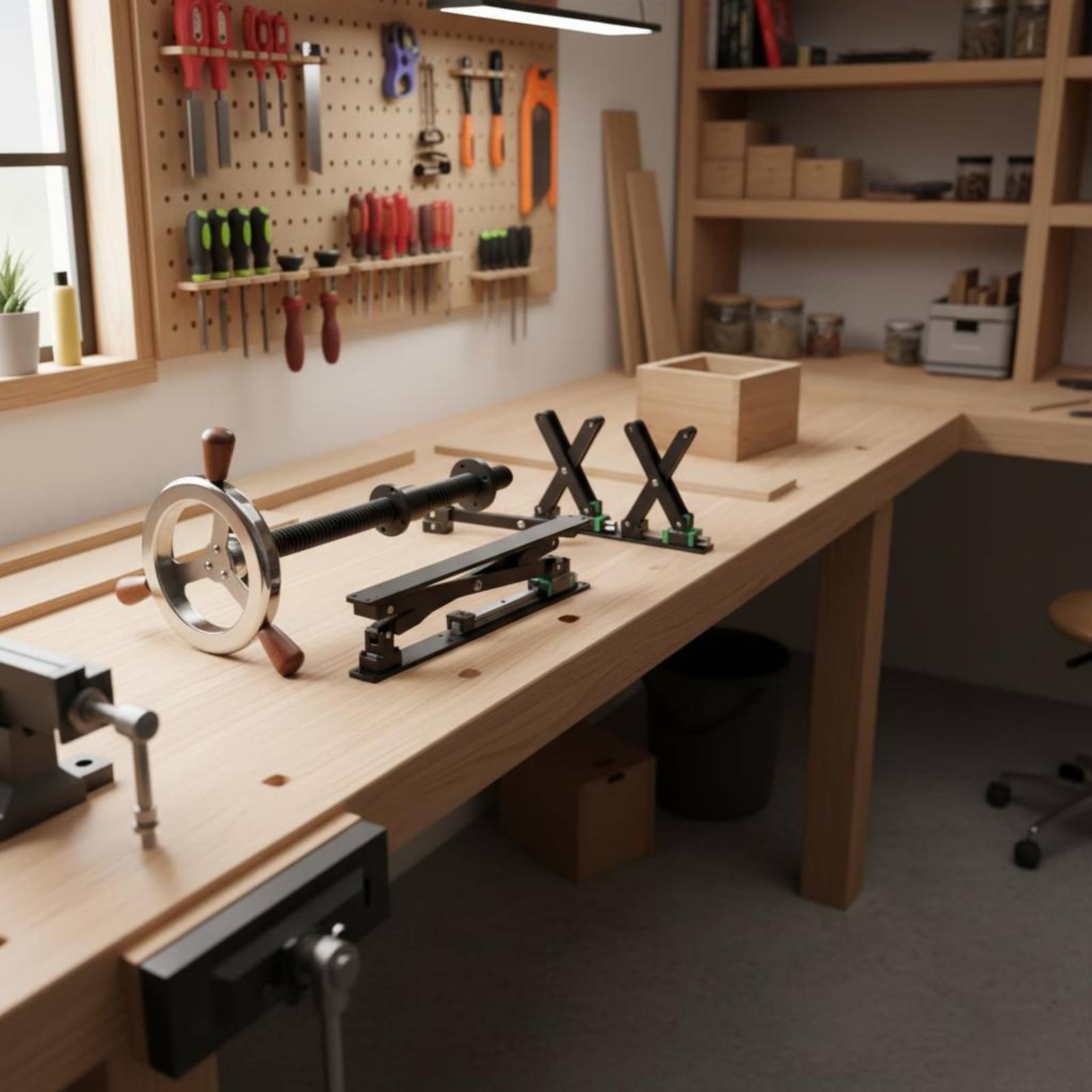 Workbench Leg Clamp European D - Woodworking Workshop Design review and price