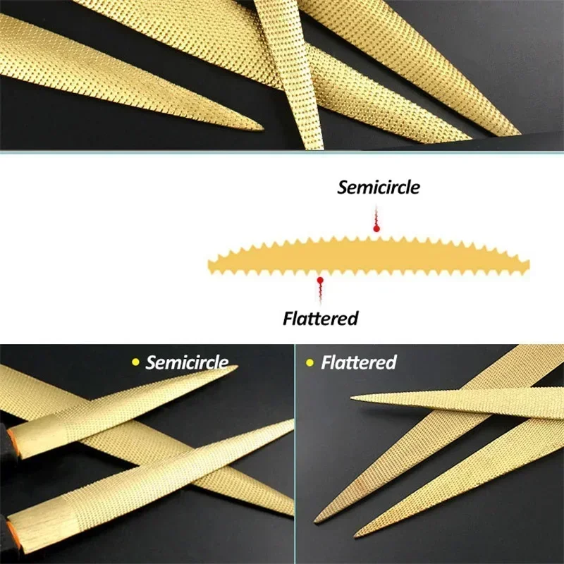 1PC Golden Tapered Rasp Wood F - Woodworking Rasps And Files review and price