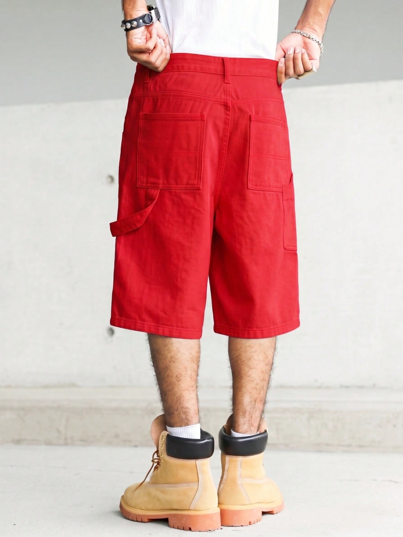 Men's solid bright red carpent - Woodworking Overalls review and price