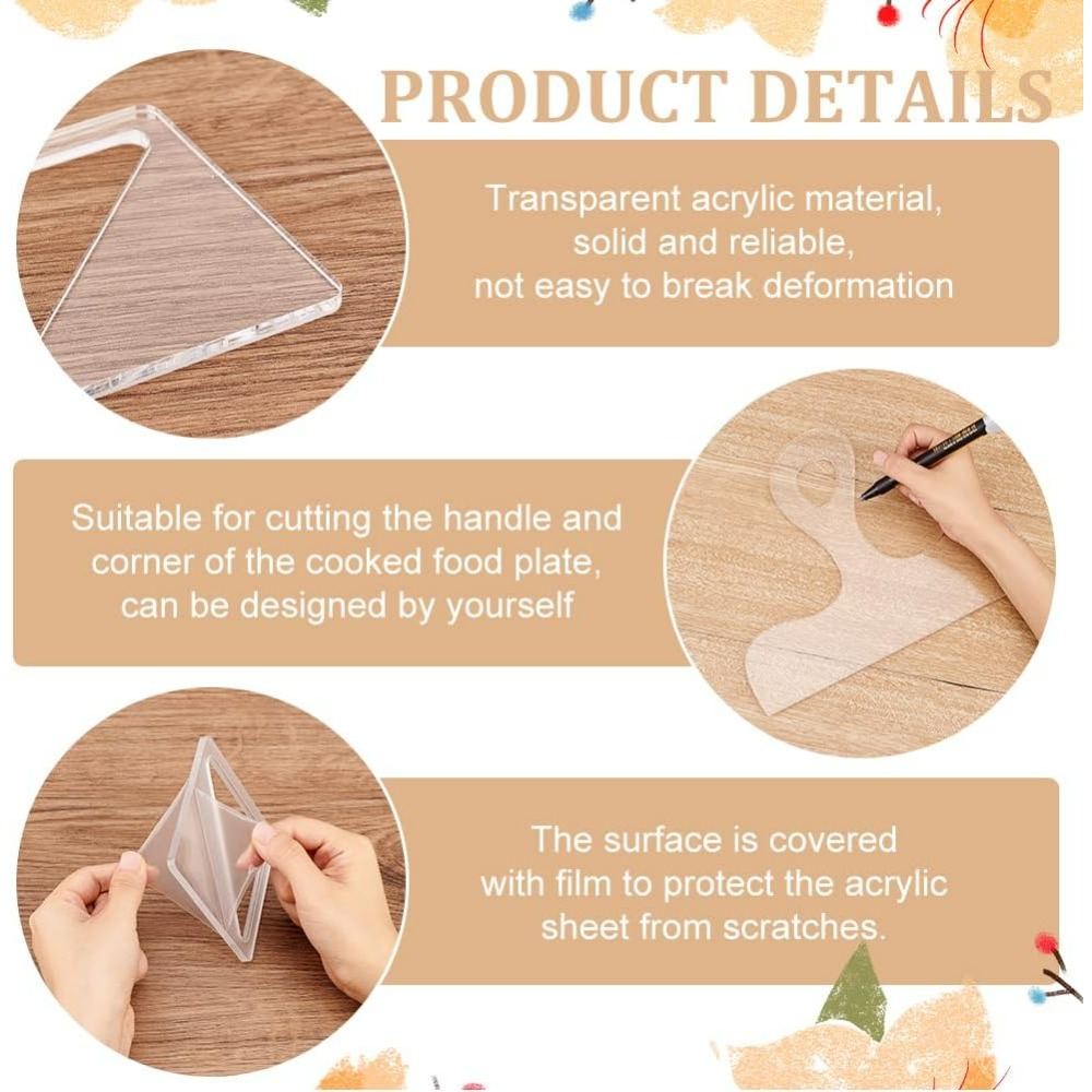 7Pcs Charcuterie Template Acry - Woodworking Boards review and price