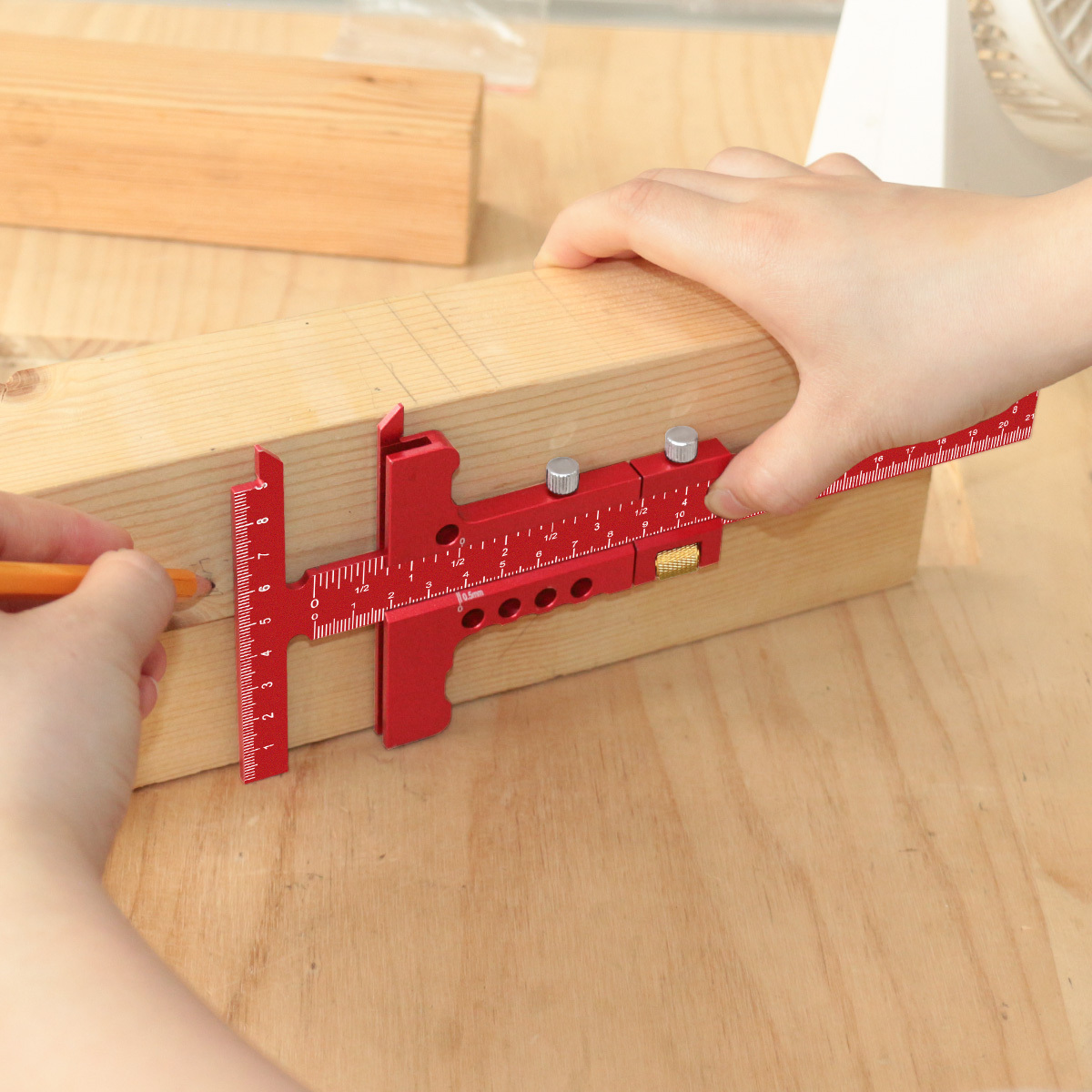 Woodworking T-Square Scribing  - Marking Gauge Tool review and price