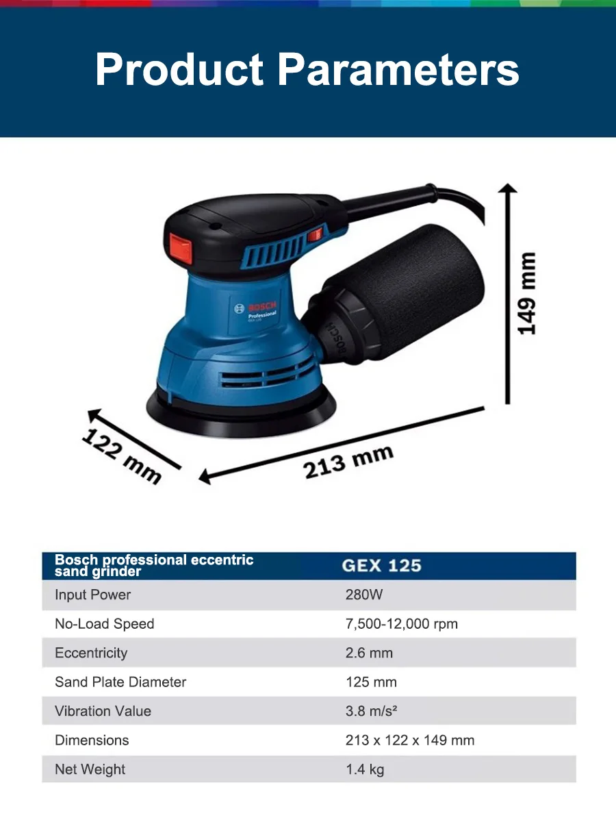 Bosch GEX125 280W Multifunctio - Woodworking Machinery review and price