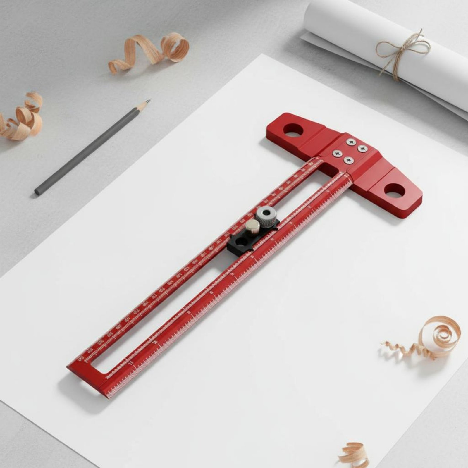 T-Square Ruler Drill Hole Guid - Woodworking Workshop Design review and price