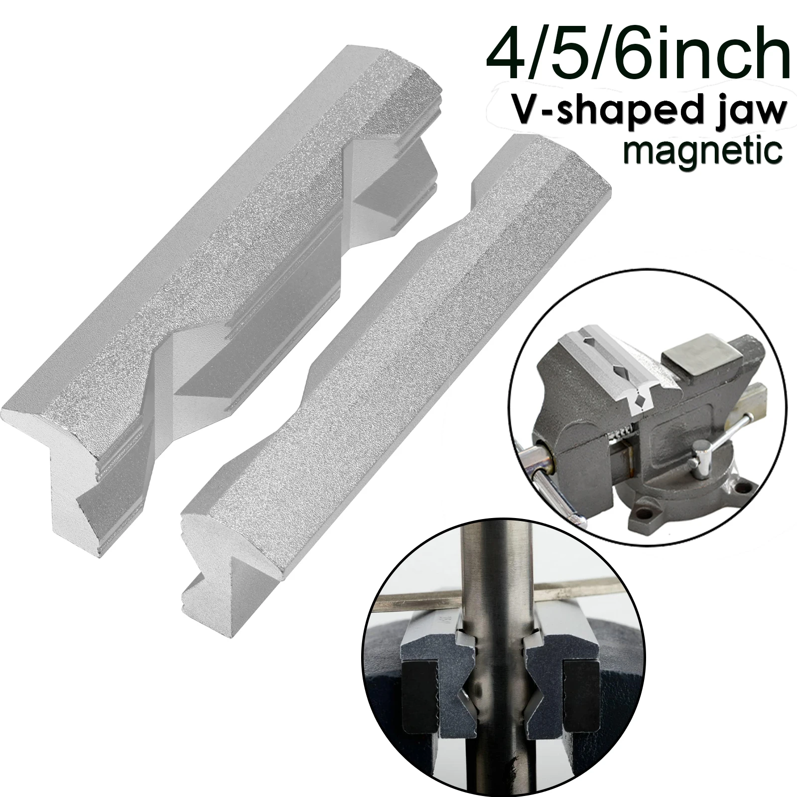 Magnetic Vise Jaws 4/5/6inch V - Woodworking Bench Vise review and price