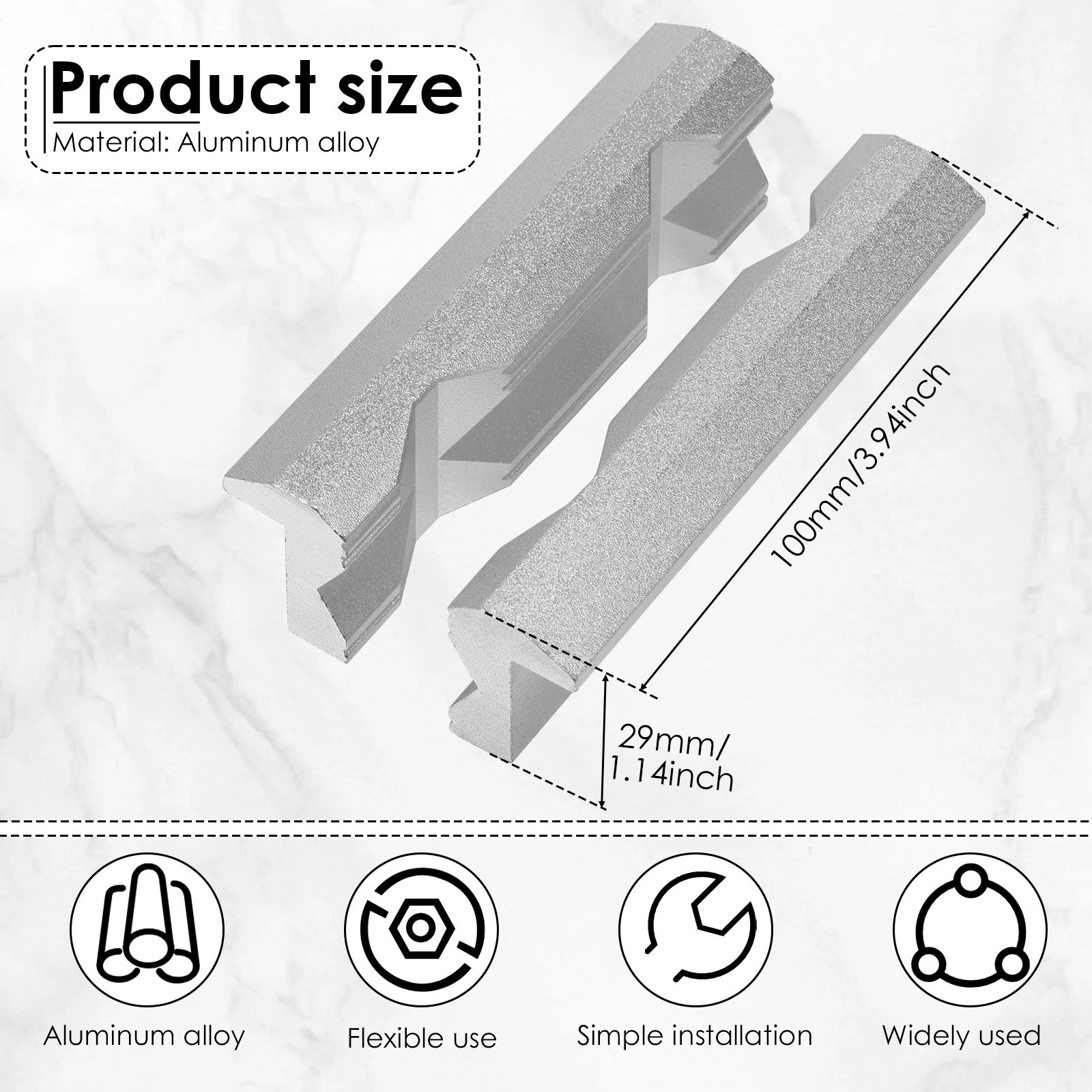 Magnetic Vise Jaws 4/5/6inch V - Woodworking Bench Vise review and price
