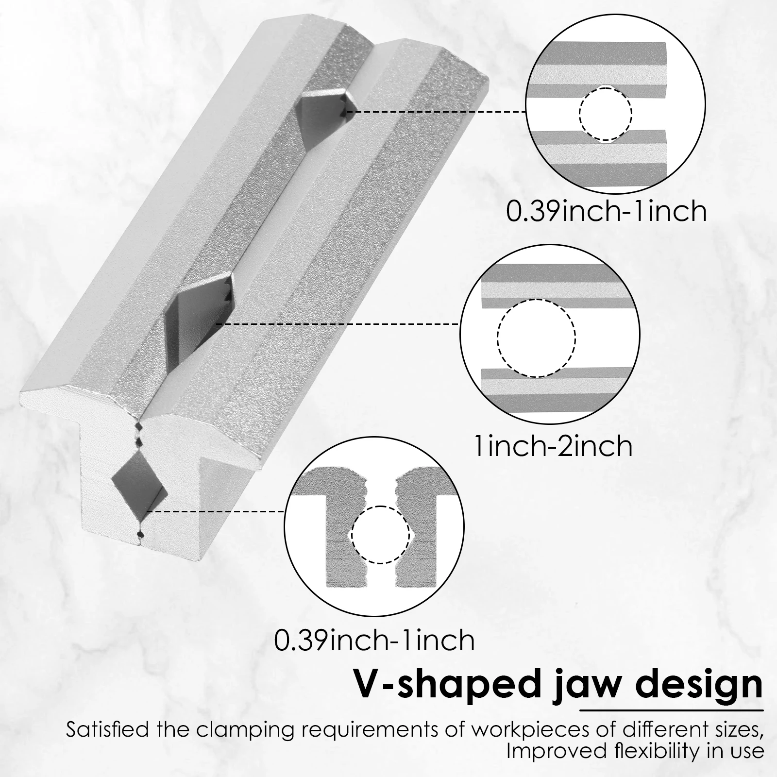 Magnetic Vise Jaws 4/5/6inch V - Woodworking Bench Vise review and price