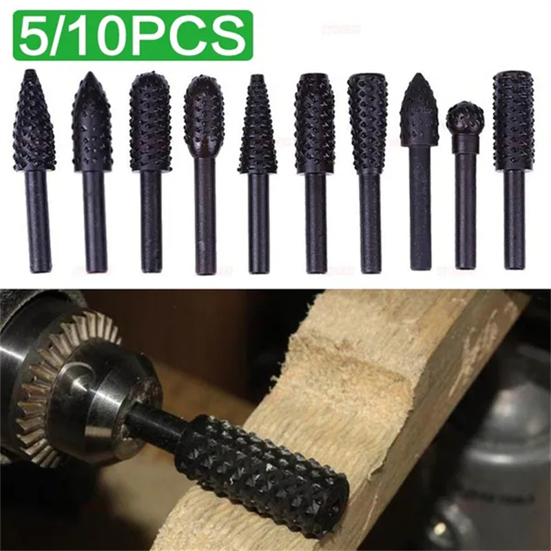 5PCS/10PCS 6mm Shank Rotary Bu - Woodworking Rasps And Files review and price