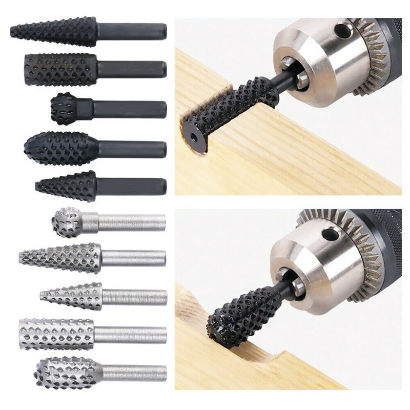 5PCS/10PCS 6mm Shank Rotary Bu - Woodworking Rasps And Files review and price