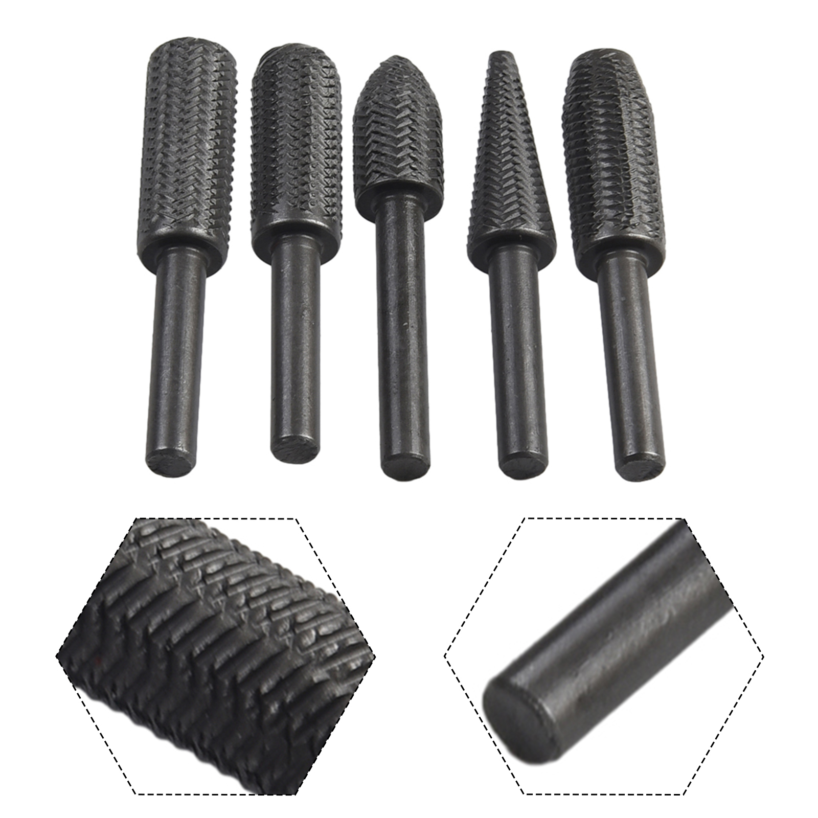 5Pcs Double Cut Rotary Rasp Fi - Woodworking Rasps And Files review and price