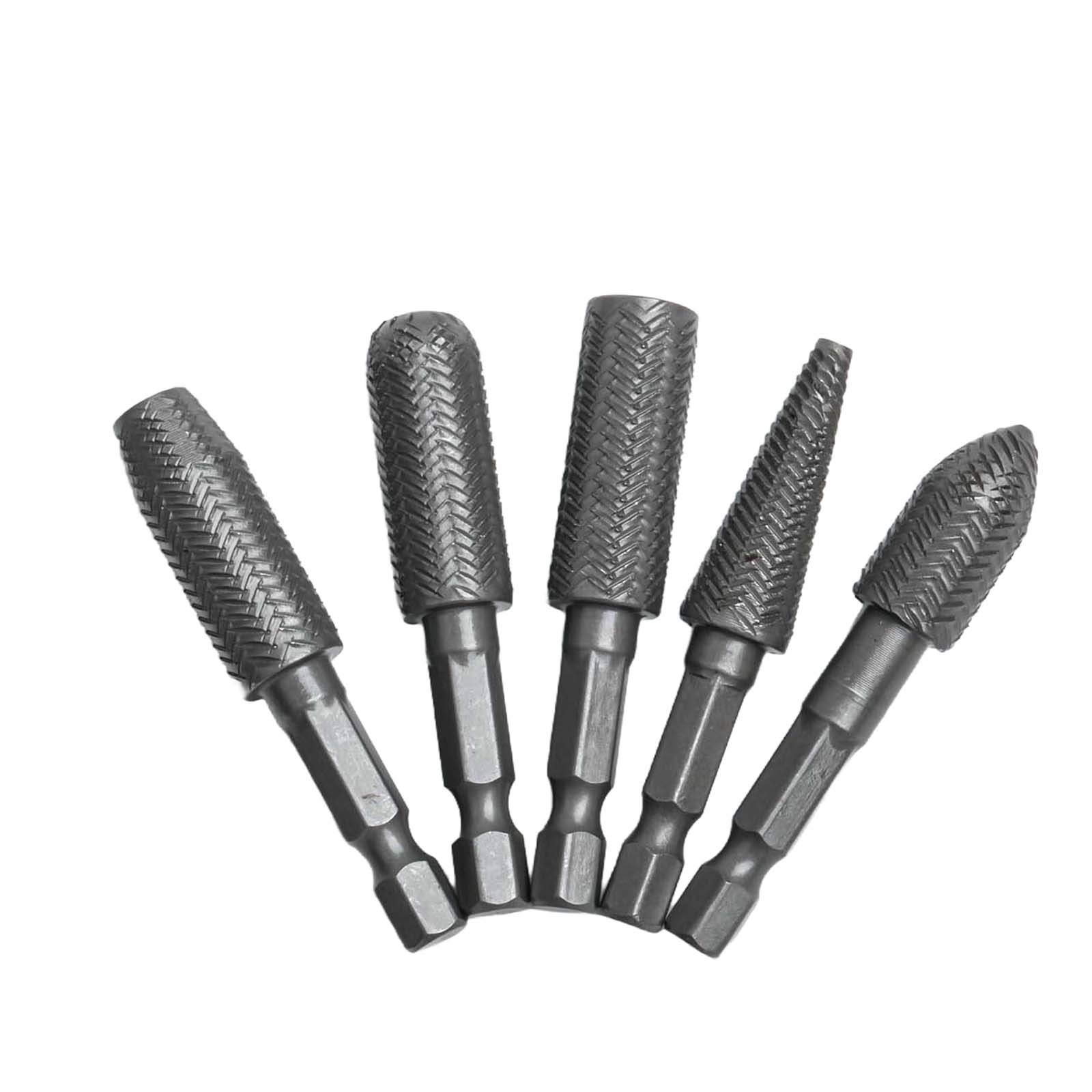 5Pcs Rotary Rasp 1/4inch Hex S - Woodworking Rasps And Files review and price
