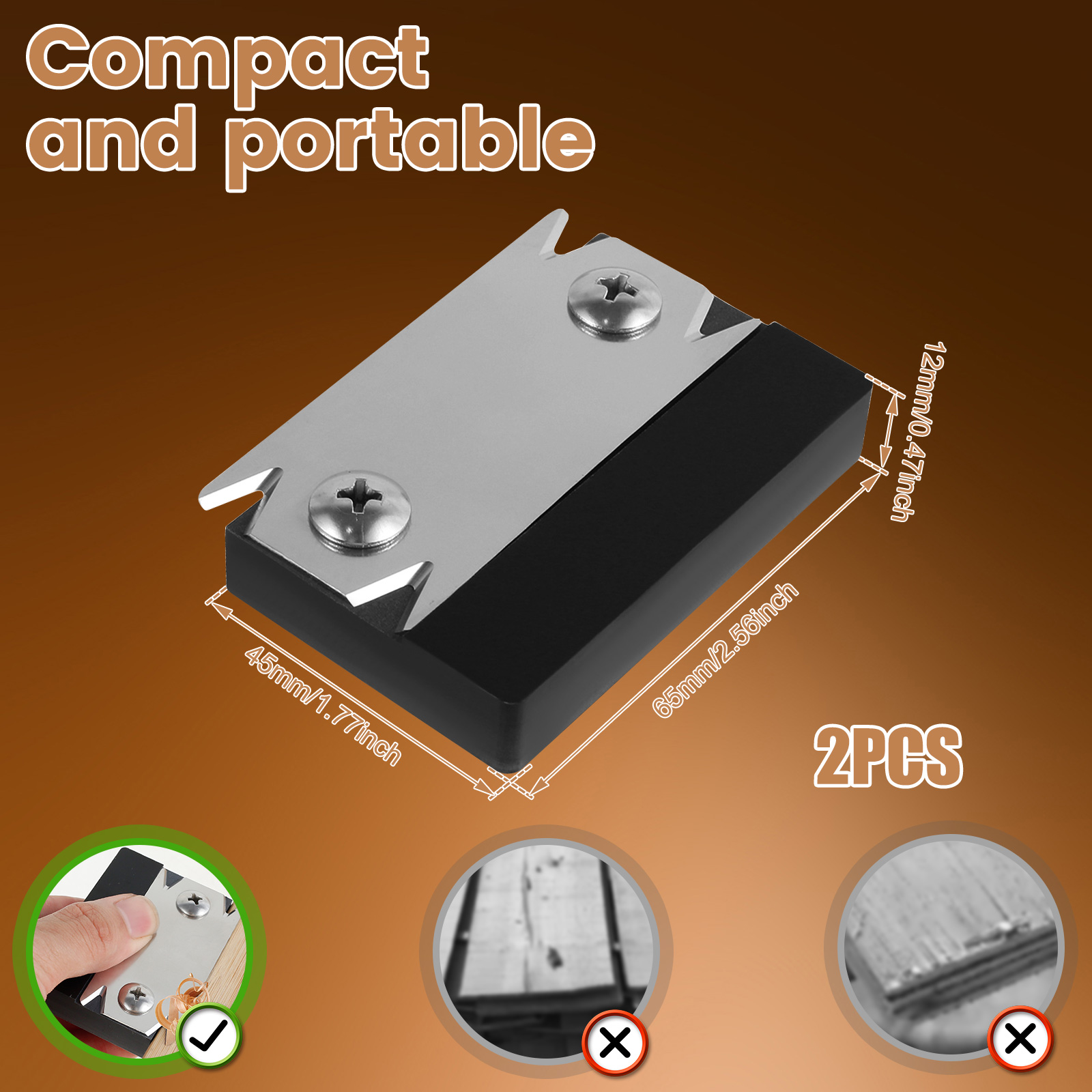 2Pcs Trimmer Wood Chamfering F - Woodworking Edge Corner Planer review and price