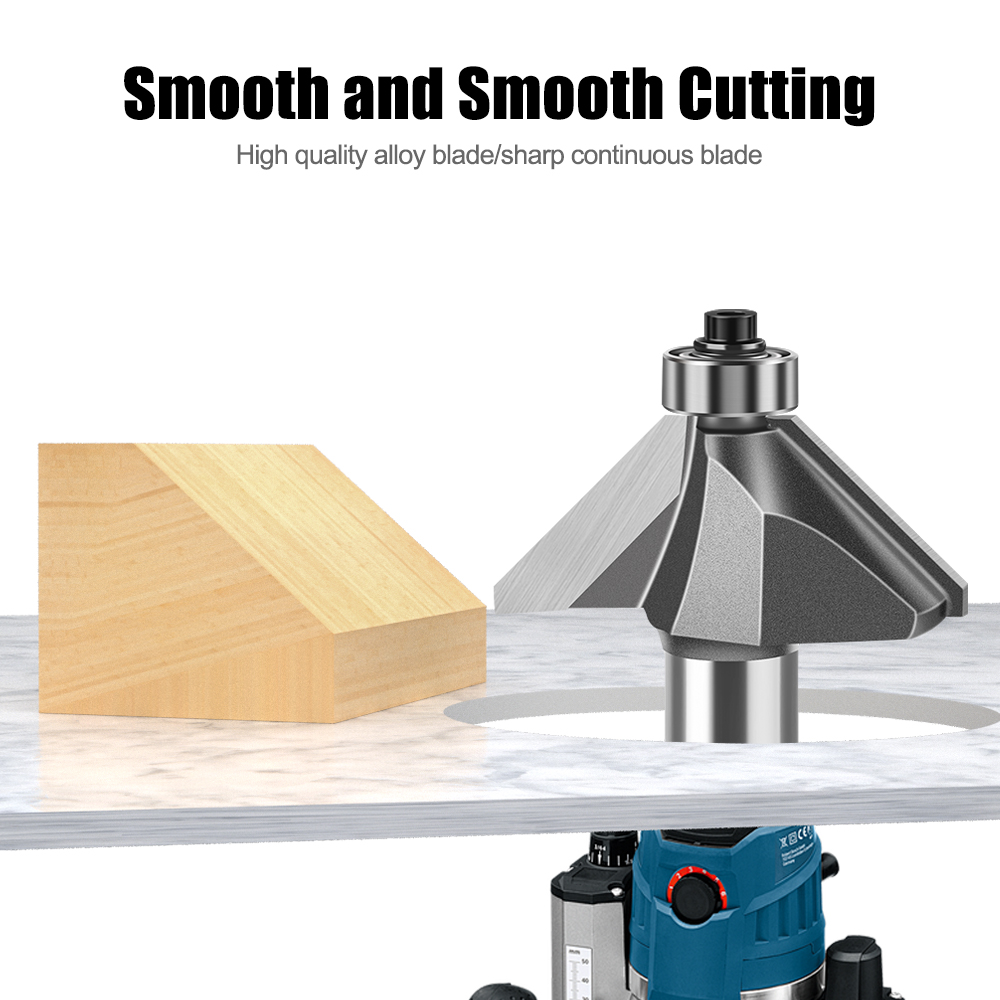 6mm 12mm Shank 45 Degree Bevel - Woodworking Edge Corner Planer review and price