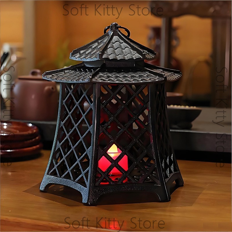 Cast iron lamp hollow candlest - Zen Woodworking review and price