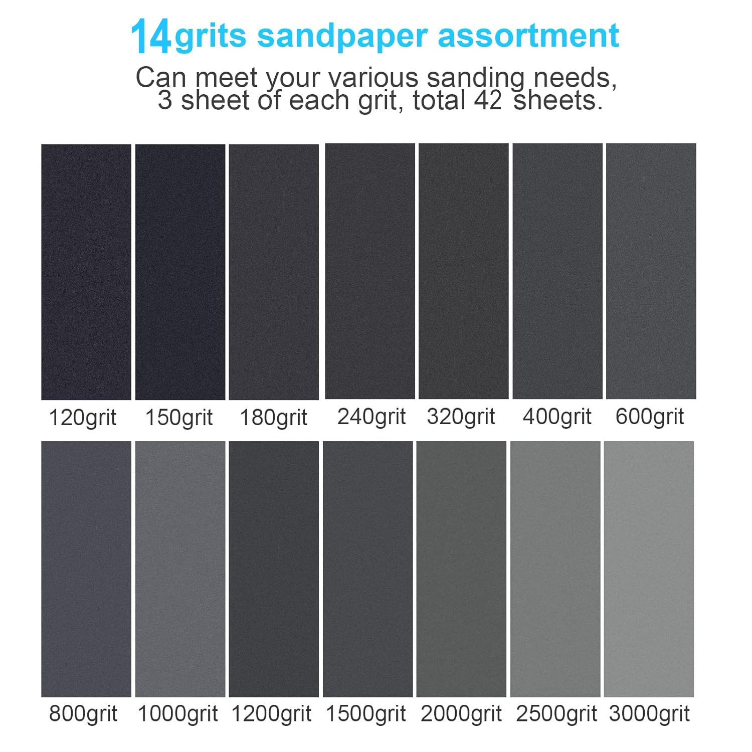 42Pcs Dry Wet Sandpaper Set, 1 - Furniture And Woodworking review and price