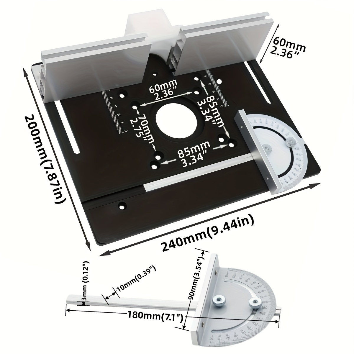 Aluminum Router Desktop Insert - Woodworking Boards review and price
