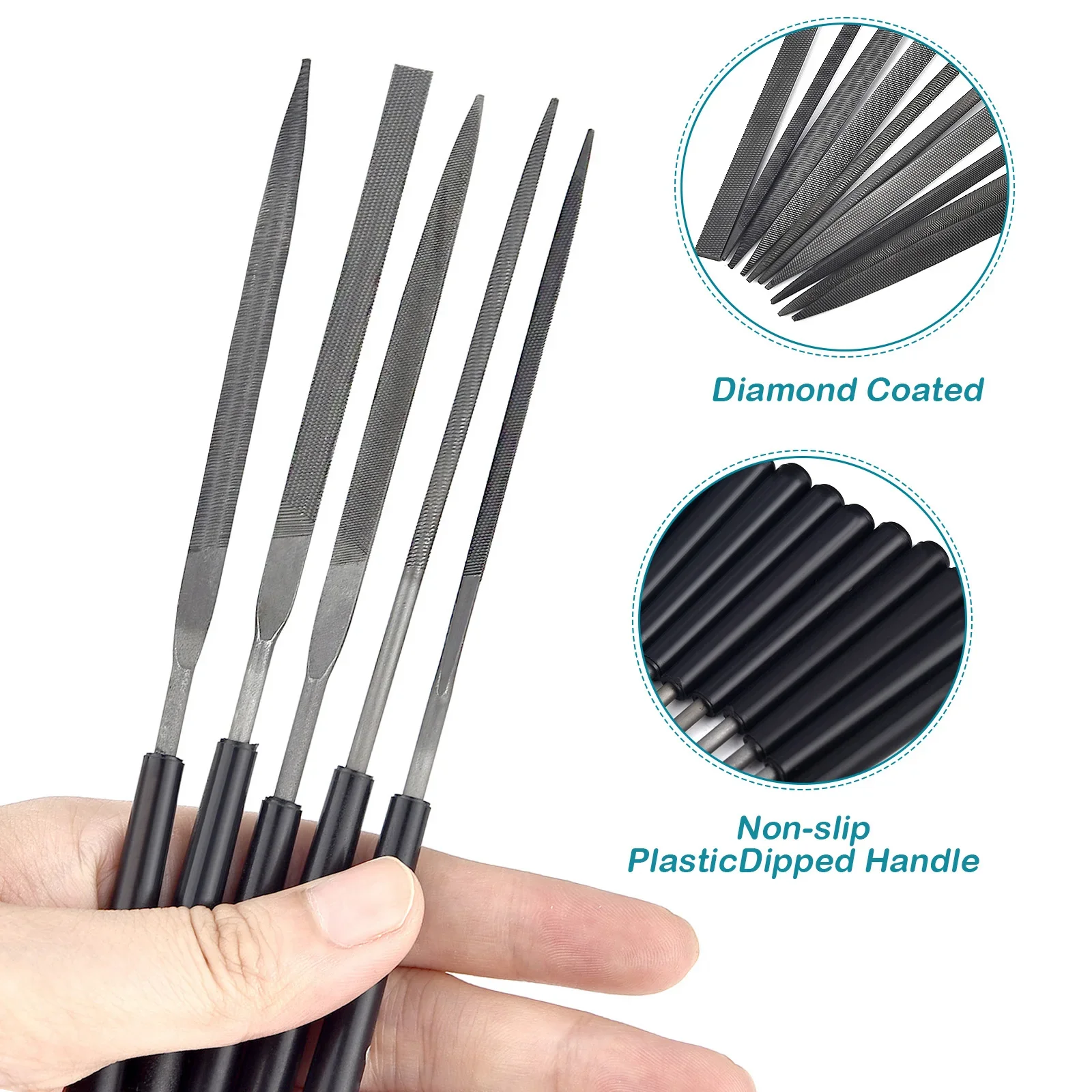 3/5/10pcs Needle File Set Meta - Woodworking Files review and price