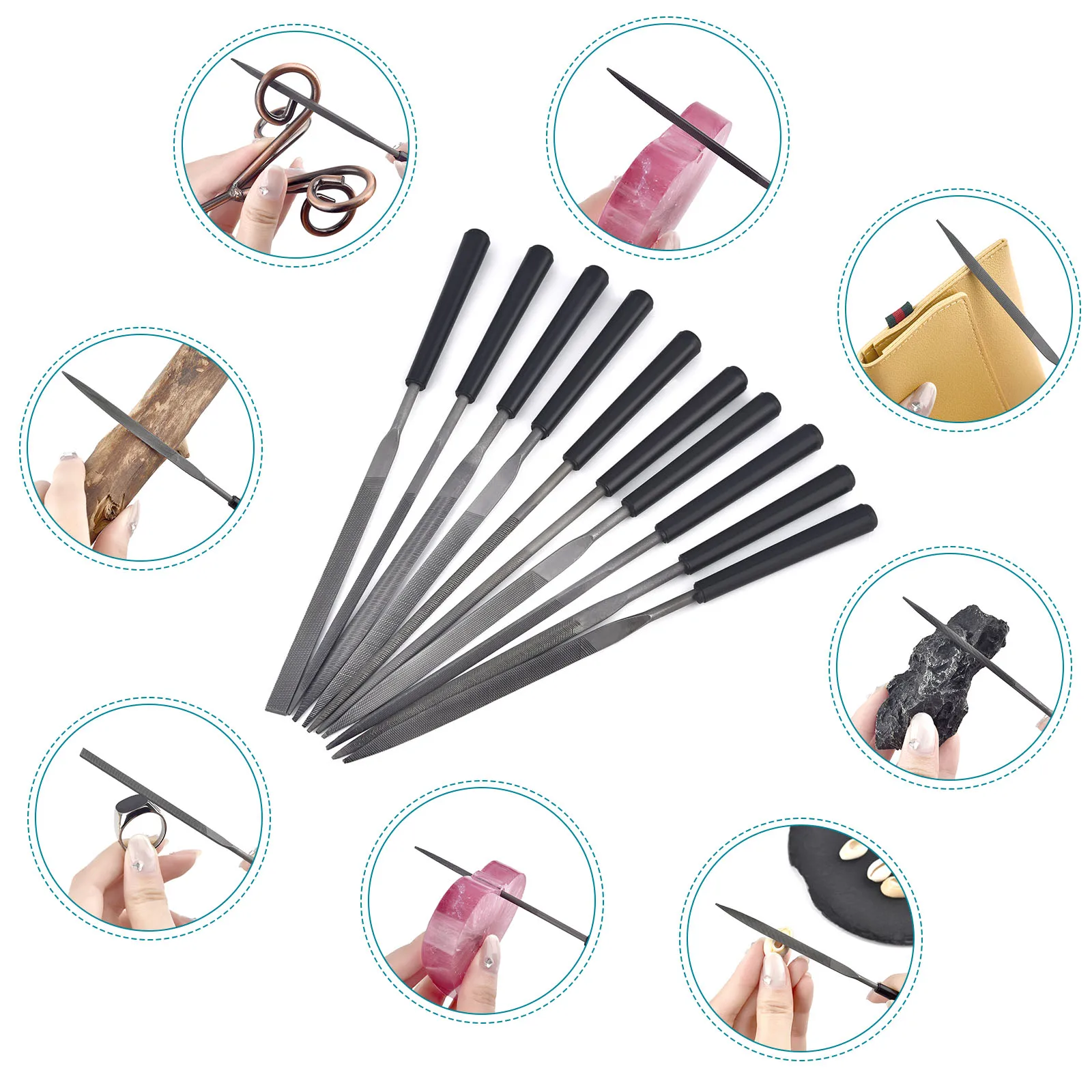 3/5/10pcs Needle File Set Meta - Woodworking Files review and price