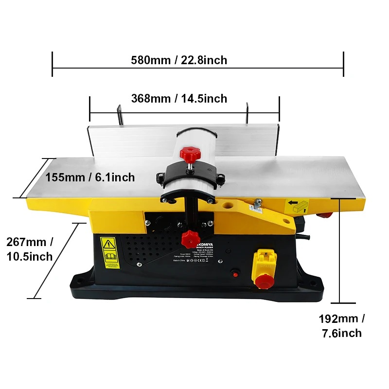 6 Inch Benchtop Wood Jointer P - Bench Plane Jointer review and price