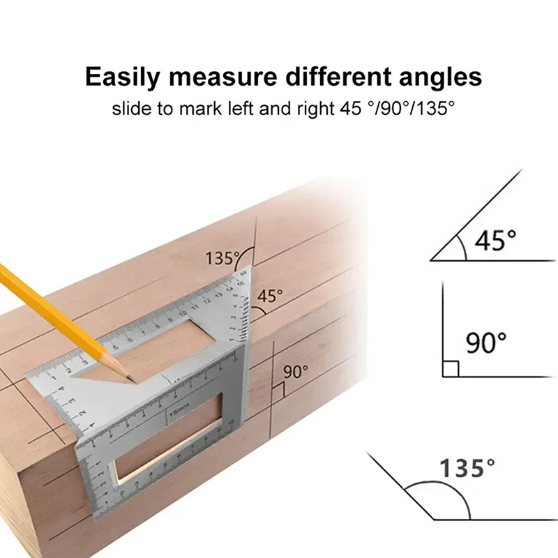 Multifunctional Angle Ruler 45 - Woodworking Marking Gauge review and price