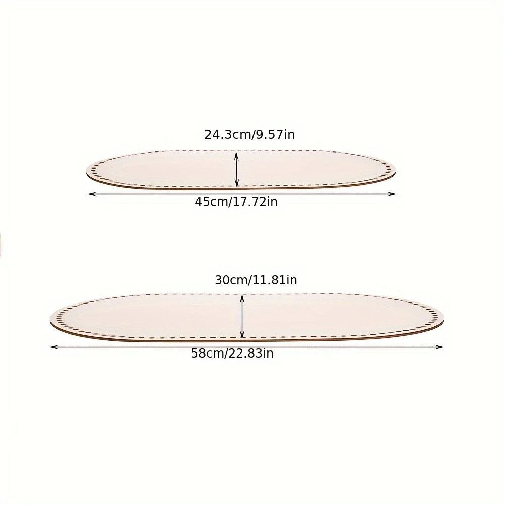 Perforated Wooden Oval Base. M - Woodworking Boards review and price